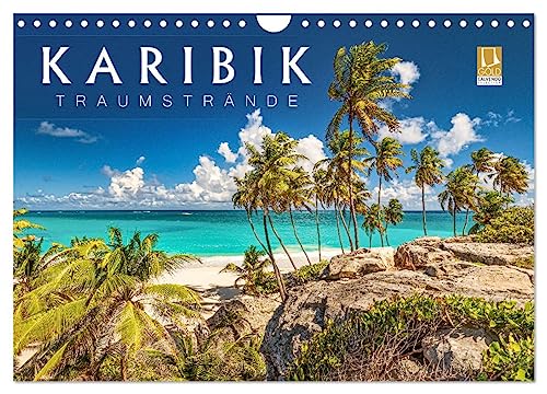 Karibik - Traumstrände (Wandkalender 2025 DIN A4 quer), CALVENDO Monatskalender von CALVENDO