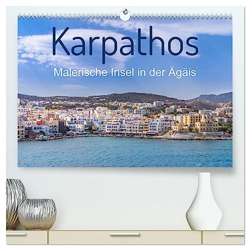 Karpathos - Malerische Insel in der Ägäis (hochwertiger Premium Wandkalender 2025 DIN A2 quer), Kunstdruck in Hochglanz von CALVENDO