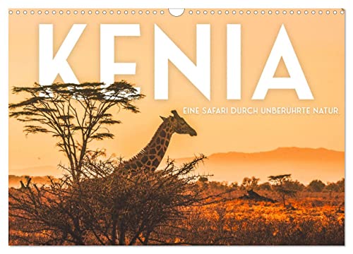 Kenia - Eine Safari durch unberührte Natur. (Wandkalender 2025 DIN A3 quer), CALVENDO Monatskalender von CALVENDO