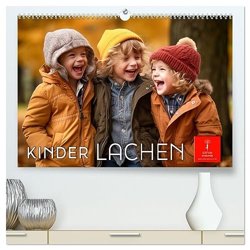 Kinder Lachen (hochwertiger Premium Wandkalender 2025 DIN A2 quer), Kunstdruck in Hochglanz