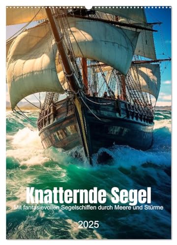 Knatternde Segel (Wandkalender 2025 DIN A2 hoch), CALVENDO Monatskalender von CALVENDO
