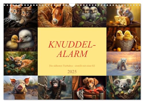 Knuddel-Alarm (Wandkalender 2025 DIN A3 quer), CALVENDO Monatskalender von CALVENDO