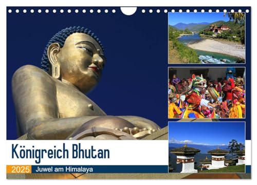 Königreich Bhutan - Juwel am Himalaya (Wandkalender 2025 DIN A4 quer), CALVENDO Monatskalender von CALVENDO