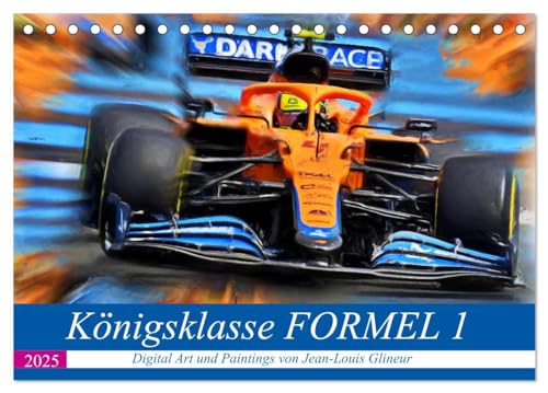 Königsklasse FORMEL 1 (Tischkalender 2025 DIN A5 quer), CALVENDO Monatskalender von CALVENDO