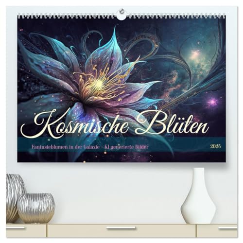 Kosmische Blüten (hochwertiger Premium Wandkalender 2025 DIN A2 quer), Kunstdruck in Hochglanz von CALVENDO