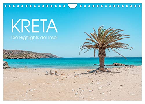 Kreta - Die Highlights der Insel (Wandkalender 2025 DIN A4 quer), CALVENDO Monatskalender: Traumhafte Fotomotive von der griechischen Insel Kreta (CALVENDO Orte) von Calvendo