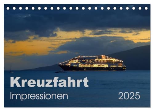 Kreuzfahrt Impressionen (Tischkalender 2025 DIN A5 quer), CALVENDO Monatskalender von CALVENDO