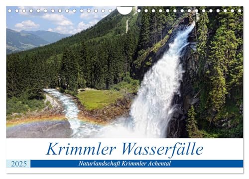 Krimmler Wasserfälle - Naturlandschaft Krimmler Achental (Wandkalender 2025 DIN A4 quer), CALVENDO Monatskalender von CALVENDO