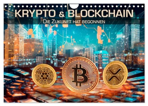 Krypto und Blockchain (Wandkalender 2025 DIN A4 quer), CALVENDO Monatskalender von CALVENDO