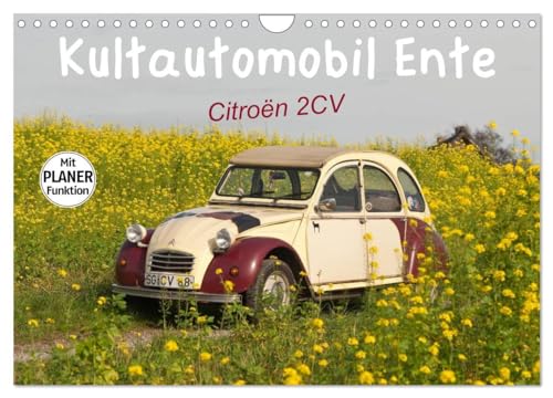 Kultautomobil Ente Citroën 2CV (Wandkalender 2025 DIN A4 quer), CALVENDO Monatskalender: Der Citroën 2CV wurde bis 1990 gebaut und verkörpert auch ... Lebensgefühl (CALVENDO Technologie) von CALVENDO