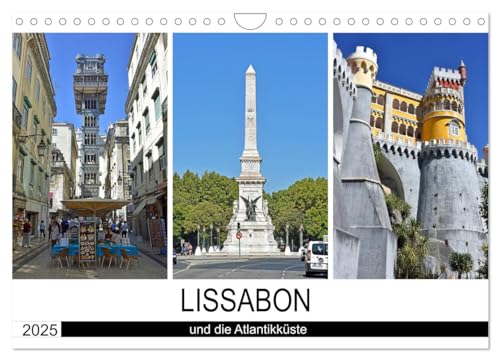 LISSABON und die Atlantikküste (Wandkalender 2025 DIN A4 quer), CALVENDO Monatskalender von CALVENDO