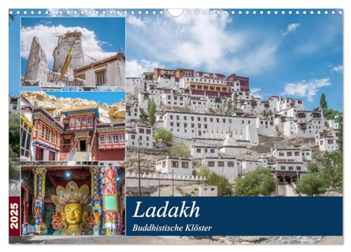 Ladakh - Buddhistische Klöster (Wandkalender 2025 DIN A3 quer), CALVENDO Monatskalender von CALVENDO