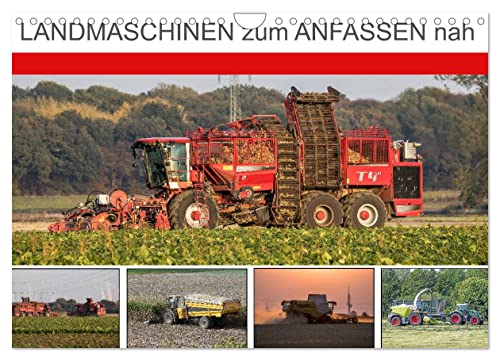 Landmaschinen zum Anfassen nah (Wandkalender 2025 DIN A4 quer), CALVENDO Monatskalender von CALVENDO