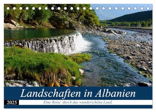 Landschaften in Albanien (Tischkalender 2025 DIN A5 quer), CALVENDO Monatskalender von CALVENDO