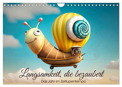 Langsamkeit, die bezaubert. Das Jahr im Zeitlupentempo. (Wandkalender 2025 DIN A4 quer), CALVENDO Monatskalender von CALVENDO