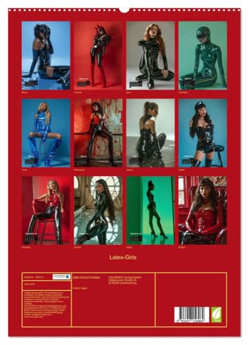 Latex-Girls (hochwertiger Premium Wandkalender 2025 DIN A2 hoch), Kunstdruck in Hochglanz von CALVENDO