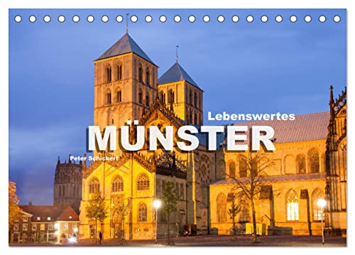 Lebenswertes Münster (Tischkalender 2025 DIN A5 quer), CALVENDO Monatskalender von CALVENDO