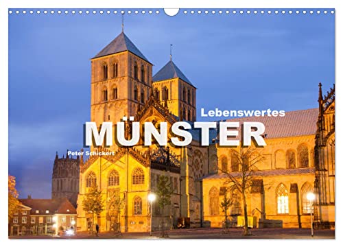 Lebenswertes Münster (Wandkalender 2025 DIN A3 quer), CALVENDO Monatskalender von CALVENDO