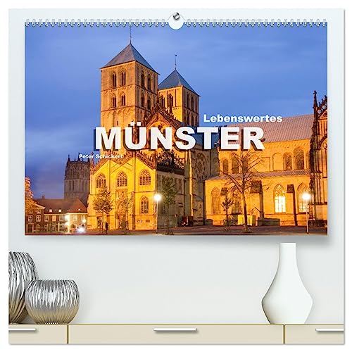 Lebenswertes Münster (hochwertiger Premium Wandkalender 2025 DIN A2 quer), Kunstdruck in Hochglanz von CALVENDO