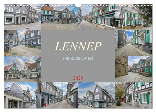 Lennep Impressionen (Wandkalender 2025 DIN A3 quer), CALVENDO Monatskalender: Jeder Monat präsentiert fesselnde Fotografien, die die Schönheit, ... Nordrhein-Westfalen einfangen (CALVENDO Orte) von CALVENDO