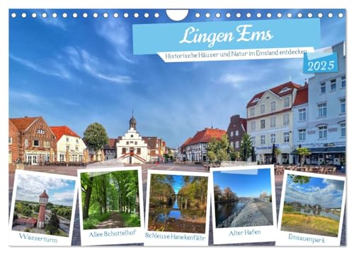 Lingen Ems (Wandkalender 2025 DIN A4 quer), CALVENDO Monatskalender von CALVENDO