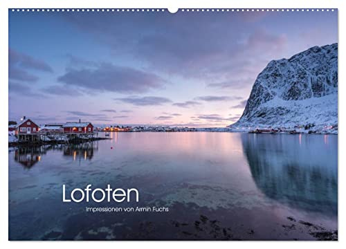Lofoten Impressionen von Armin Fuchs (Wandkalender 2026 DIN A2 quer), CALVENDO Monatskalender: Winter auf den Lofoten (CALVENDO Orte) von Calvendo