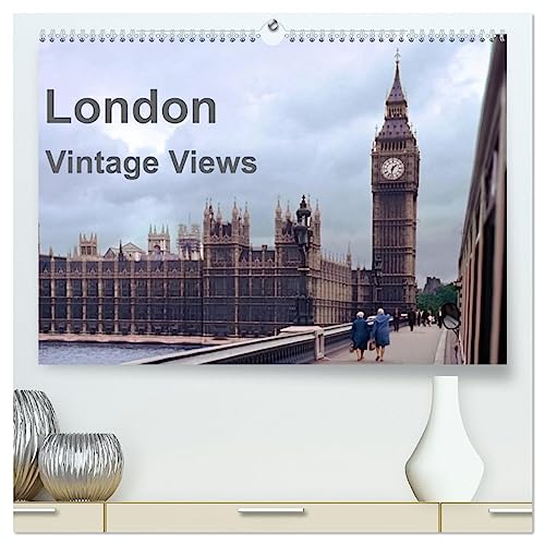 London - Vintage Views (hochwertiger Premium Wandkalender 2025 DIN A2 quer), Kunstdruck in Hochglanz von CALVENDO