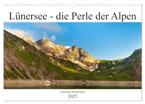 Lünersee - die blaue Perle der Alpen (Wandkalender 2025 DIN A3 quer), CALVENDO Monatskalender von CALVENDO