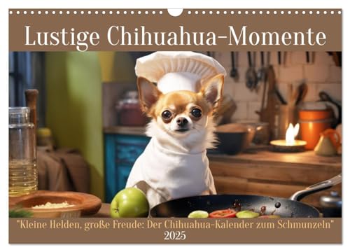 Lustige Chihuahua-Momente (Wandkalender 2025 DIN A3 quer), CALVENDO Monatskalender von CALVENDO