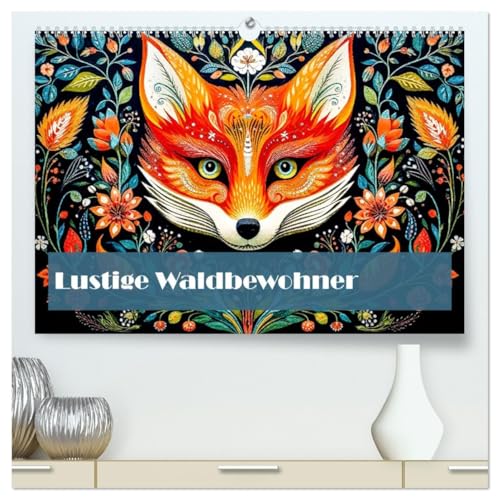 Lustige Waldtiere (hochwertiger Premium Wandkalender 2026 DIN A2 quer), Kunstdruck in Hochglanz von CALVENDO