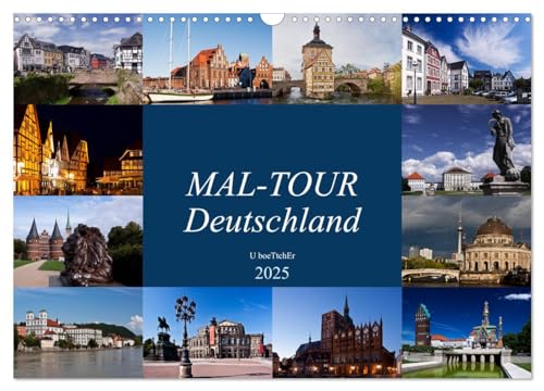 MAL-TOUR Deutschland (Wandkalender 2025 DIN A3 quer), CALVENDO Monatskalender von CALVENDO