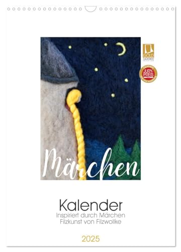 Märchenkalender (Wandkalender 2025 DIN A3 hoch), CALVENDO Monatskalender von CALVENDO