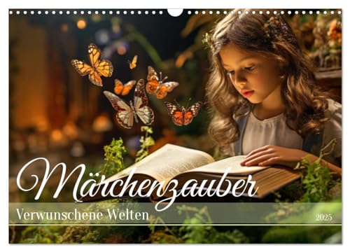 Märchenzauber - Verwunschene Welten (Wandkalender 2025 DIN A3 quer), CALVENDO Monatskalender von CALVENDO