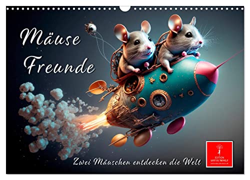 Mäuse Freunde (Wandkalender 2025 DIN A3 quer), CALVENDO Monatskalender von CALVENDO