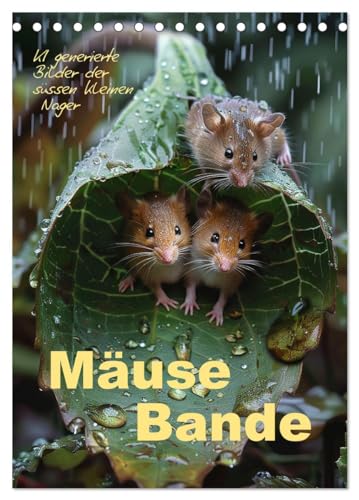 Mäusebande (Tischkalender 2025 DIN A5 hoch), CALVENDO Monatskalender von CALVENDO