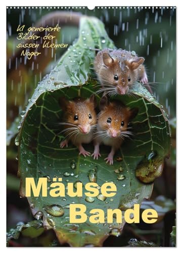 Mäusebande (Wandkalender 2025 DIN A2 hoch), CALVENDO Monatskalender von CALVENDO