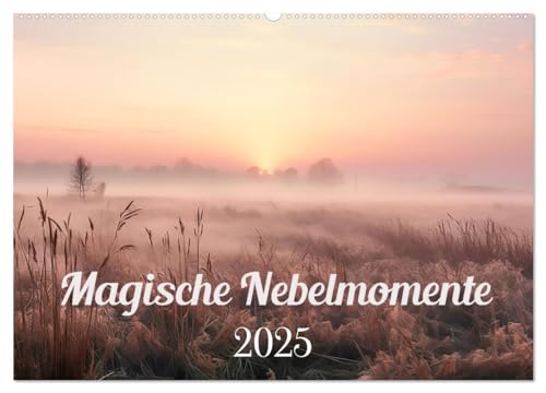 Magische Nebelmomente (Wandkalender 2025 DIN A2 quer), CALVENDO Monatskalender von CALVENDO