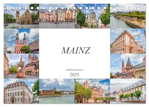 Mainz Impressionen (Tischkalender 2025 DIN A5 quer), CALVENDO Monatskalender von CALVENDO
