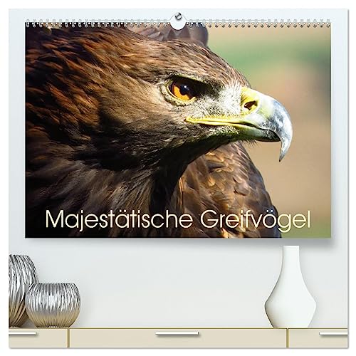 Majestätische Greifvögel (hochwertiger Premium Wandkalender 2025 DIN A2 quer), Kunstdruck in Hochglanz von CALVENDO
