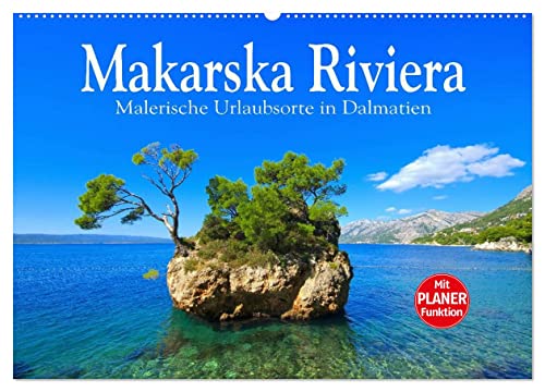 Makarska Riviera - Malerische Urlaubsorte in Dalmatien (Wandkalender 2025 DIN A2 quer), CALVENDO Monatskalender von CALVENDO