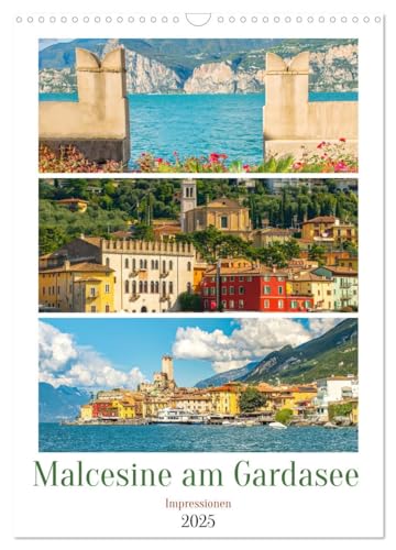 Malcesine am Gardasee - Impressionen (Wandkalender 2025 DIN A3 hoch), CALVENDO Monatskalender von CALVENDO