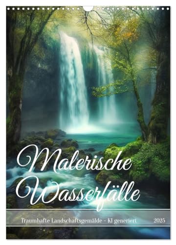 Malerische Wasserfälle (Wandkalender 2025 DIN A3 hoch), CALVENDO Monatskalender von CALVENDO