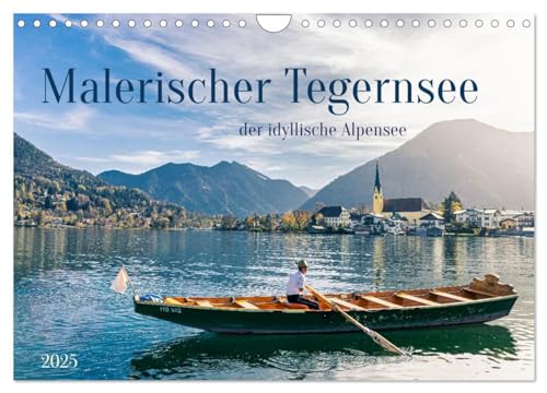 Malerischer Tegernsee (Wandkalender 2025 DIN A4 quer), CALVENDO Monatskalender von CALVENDO