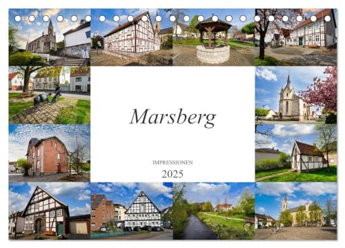 Marsberg Impressionen (Tischkalender 2025 DIN A5 quer), CALVENDO Monatskalender von CALVENDO