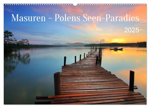 Masuren - Polens Seen-Paradies (Wandkalender 2025 DIN A2 quer), CALVENDO Monatskalender von CALVENDO