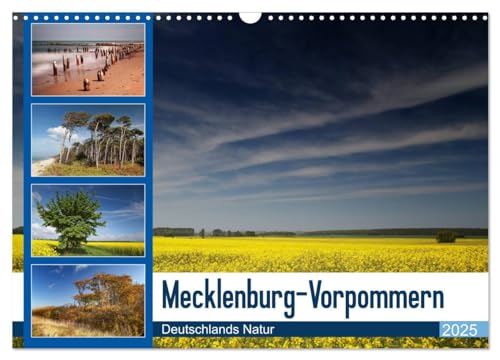 Mecklenburg-Vorpommern (Wandkalender 2025 DIN A3 quer), CALVENDO Monatskalender von CALVENDO