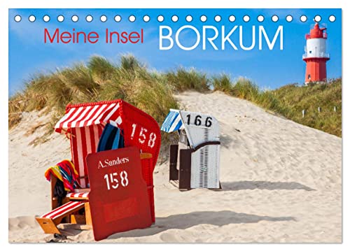 Meine Insel Borkum (Tischkalender 2025 DIN A5 quer), CALVENDO Monatskalender von CALVENDO