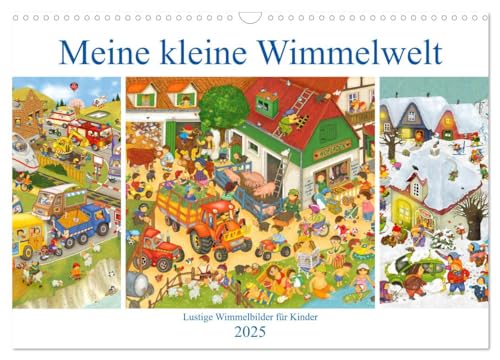 Meine kleine Wimmelwelt (Wandkalender 2025 DIN A3 quer), CALVENDO Monatskalender von CALVENDO