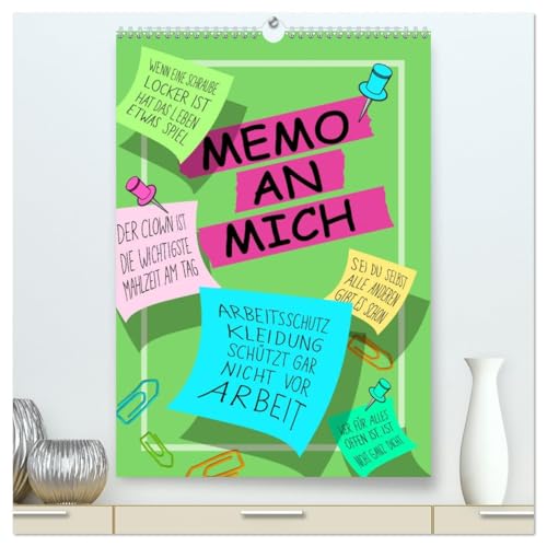 Memo an mich (hochwertiger Premium Wandkalender 2026 DIN A2 hoch), Kunstdruck in Hochglanz von CALVENDO