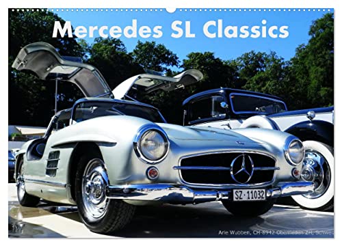 Mercedes SL Classics (Wandkalender 2025 DIN A2 quer), CALVENDO Monatskalender von CALVENDO